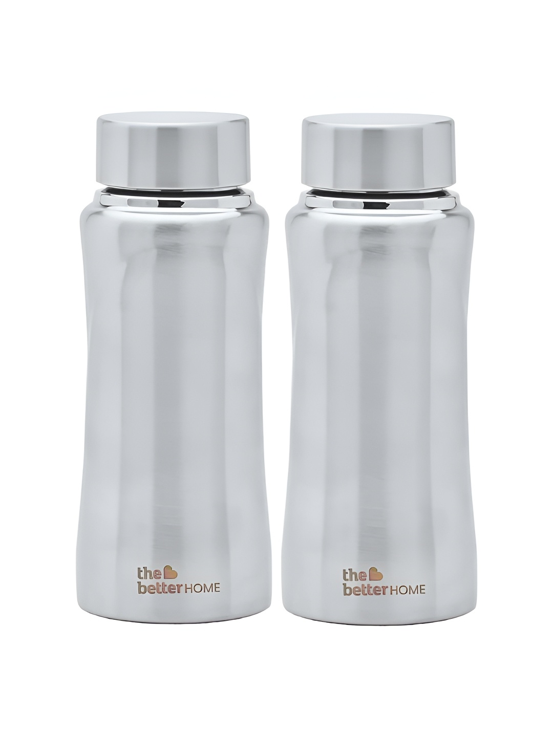 

The Better Home Silver-Toned 2 Pieces Stainless Steel Water Bottle 500ml