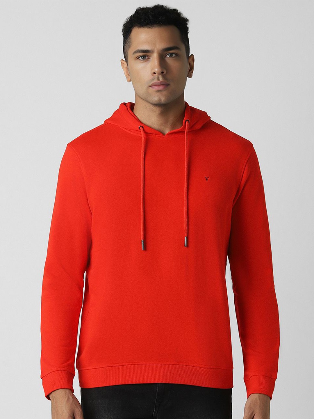 Van Heusen Sport Men Hooded Sweatshirt, Red