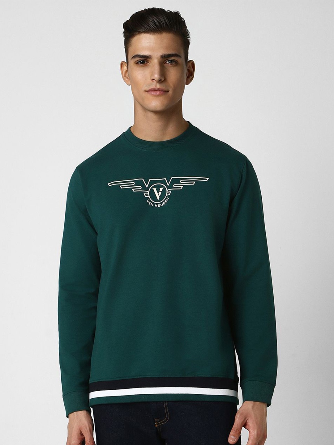 

Van Heusen Sport Men Sweatshirt, Green
