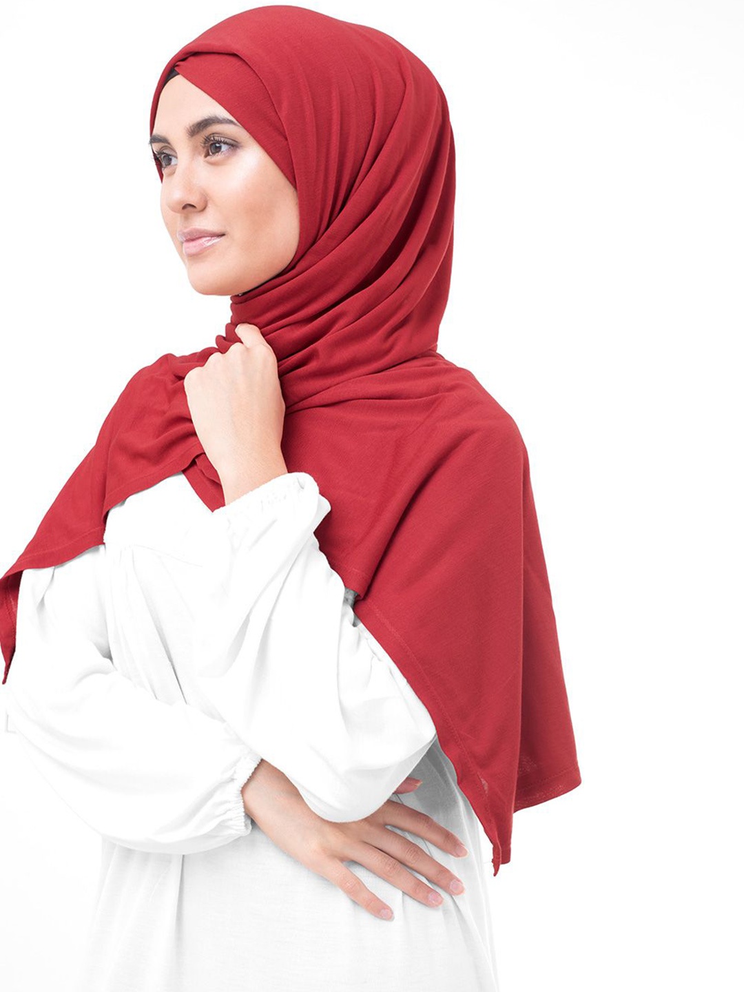 

IDH London Solid Hijab, Red