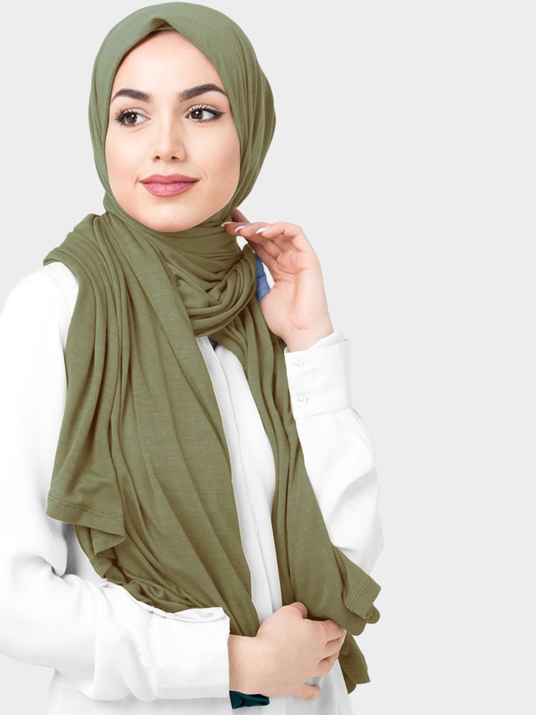 

IDH London Solid Hijab, Olive