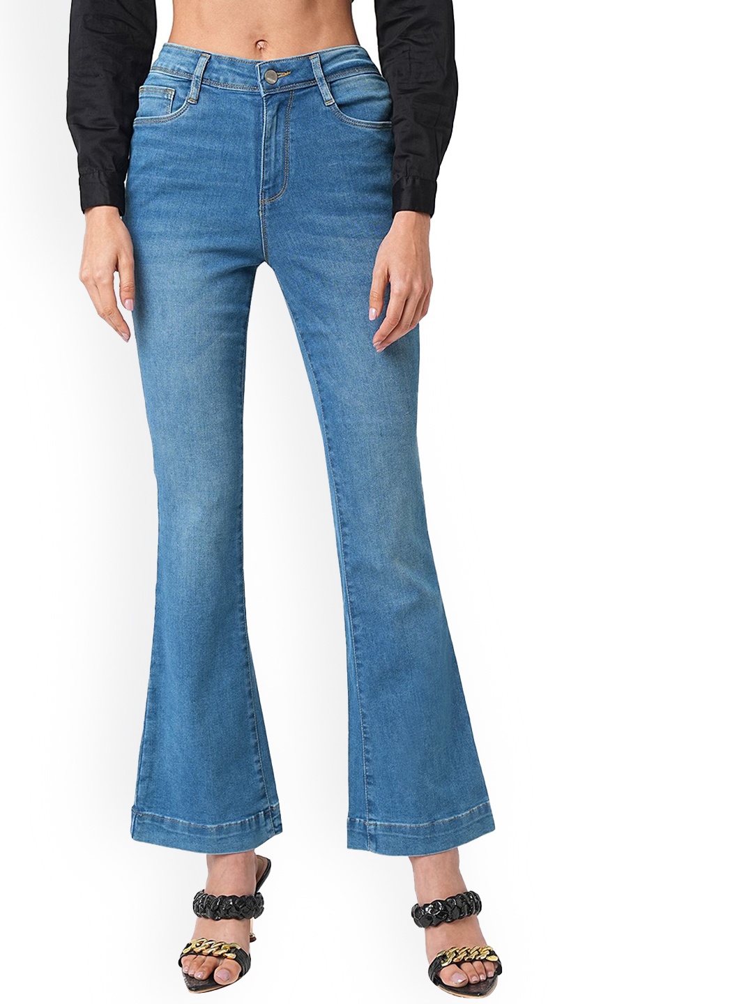 

Kraus Jeans Women Mid-Rise Bootcut Jeans, Blue