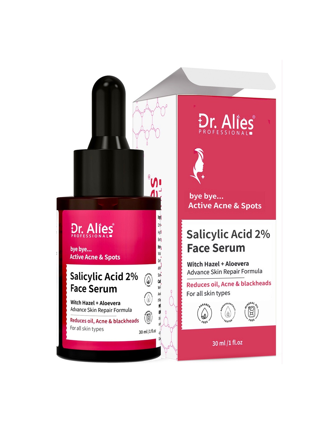 

Dr Alies Professional 2% Salicylic Acid Face Serum For Acne & Blackheads- 30 ml, White