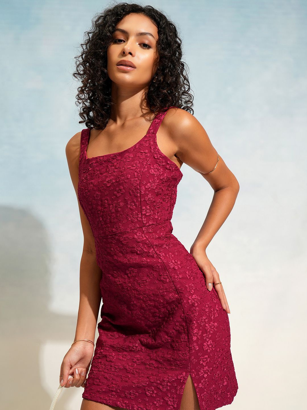 

Tokyo Talkies Bodycon Dress, Maroon