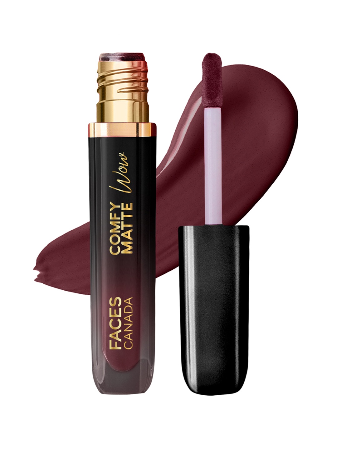 

FACES CANADA Comfy Matte Wow Liquid Lipstick - 3.8ml - Plum Passion 04, Brown
