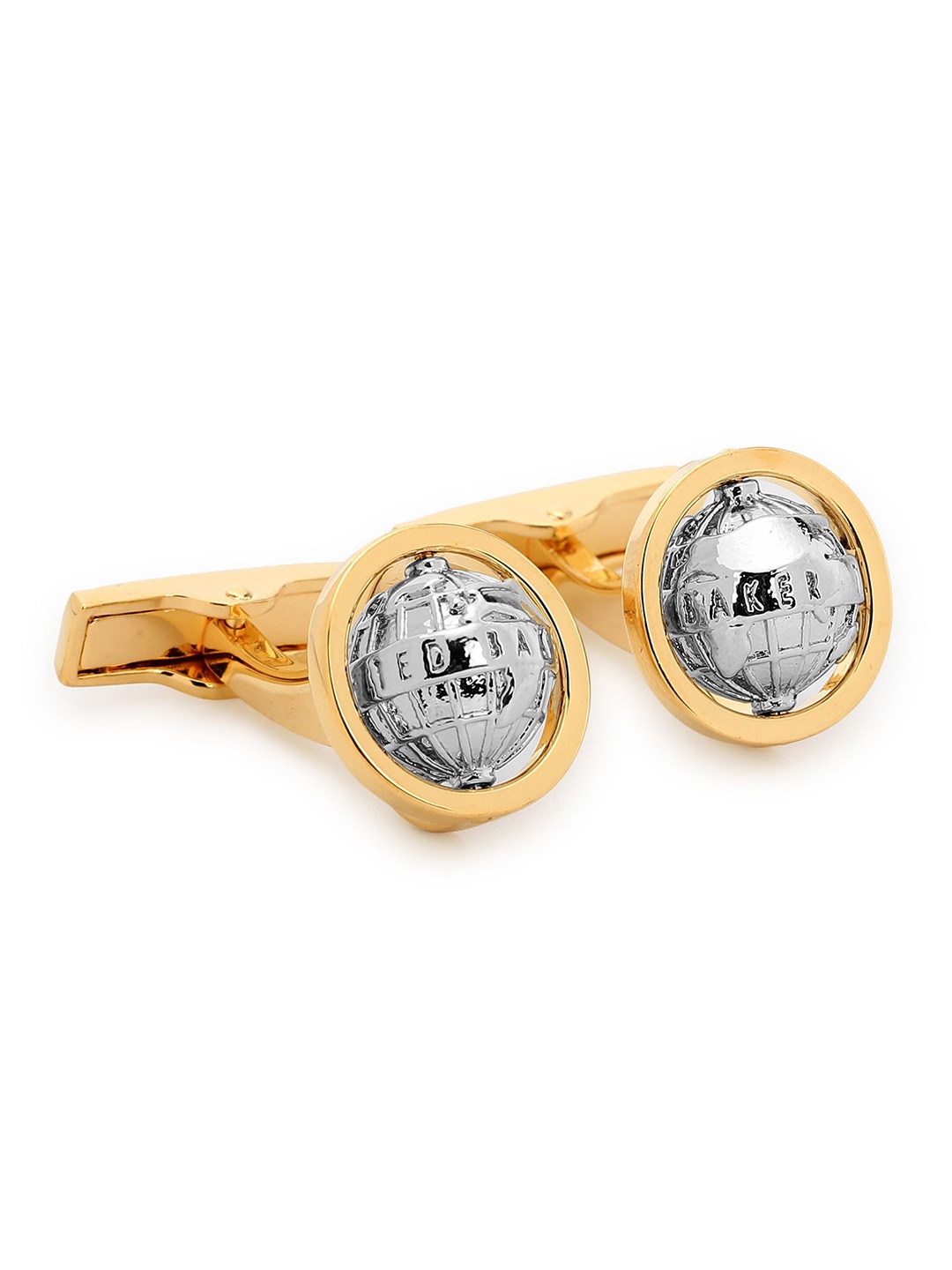 

Ted Baker Textured Round Cufflink, Gold
