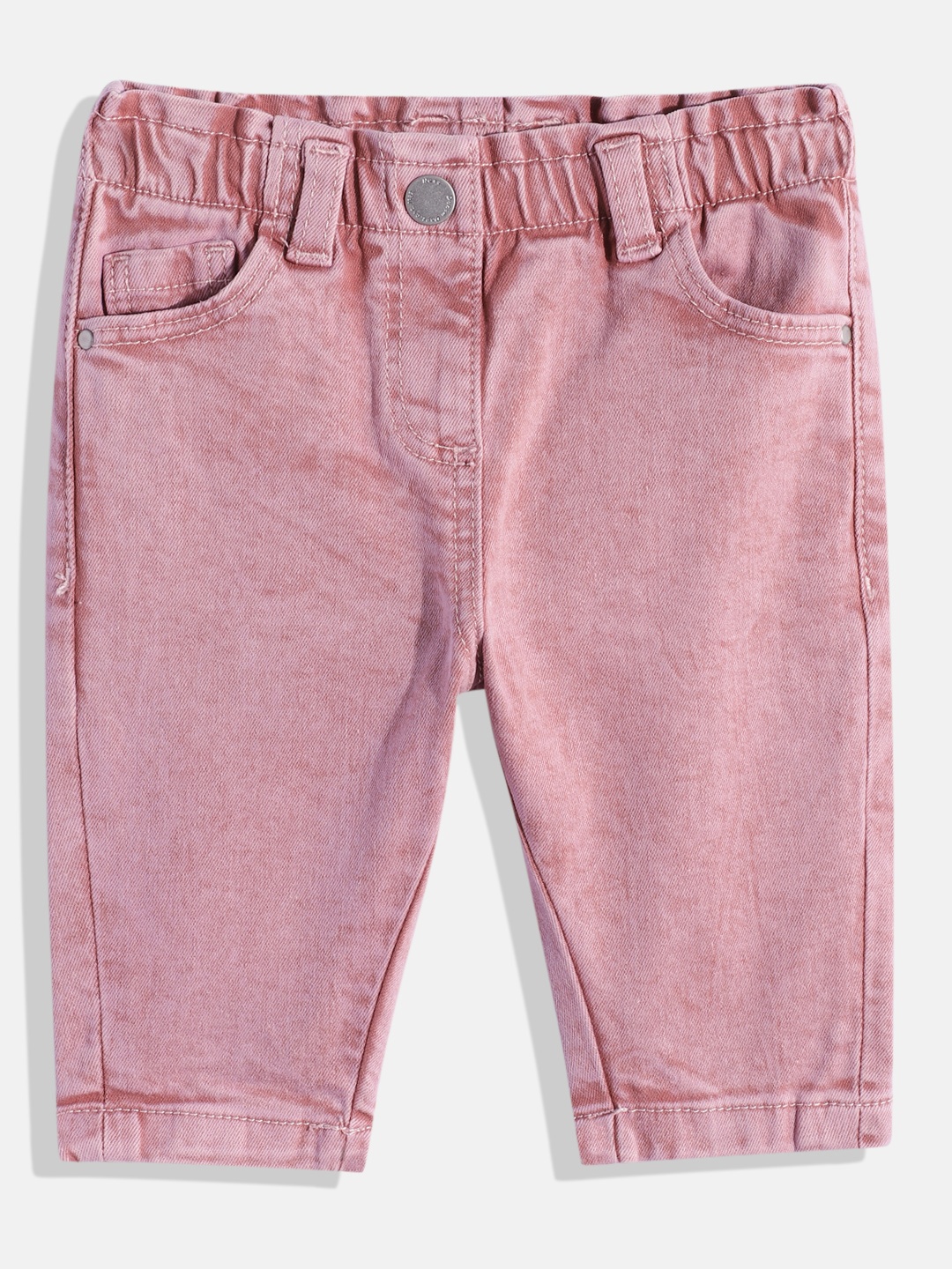 

NEXT Girls Regular Fit Clean Look Stretchable Jeans, Pink