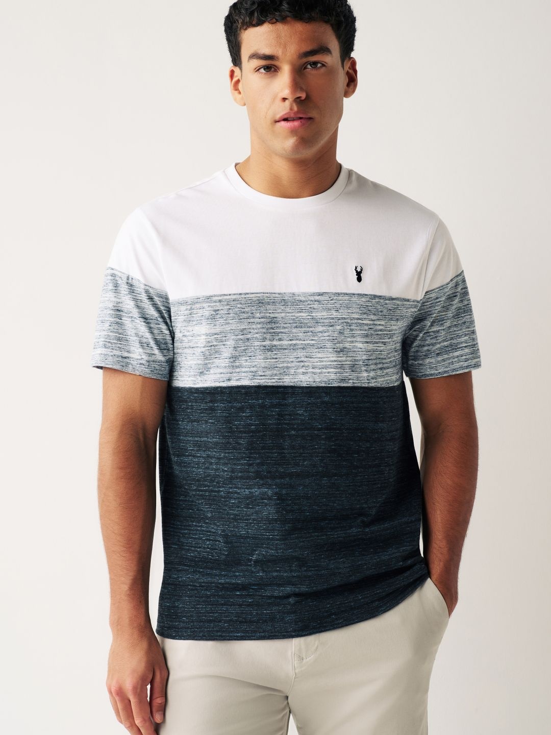 

NEXT Colourblocked Casual T-shirt, Blue