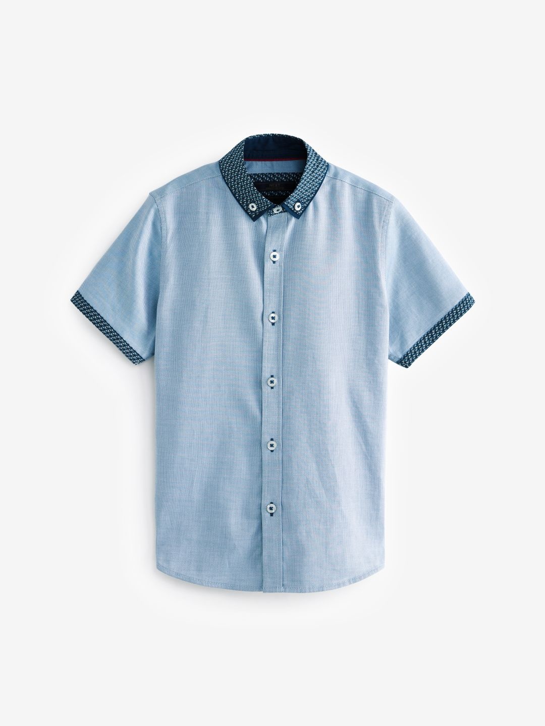 

NEXT Boys Button-Down Collar Regular Fit Shirt, Blue