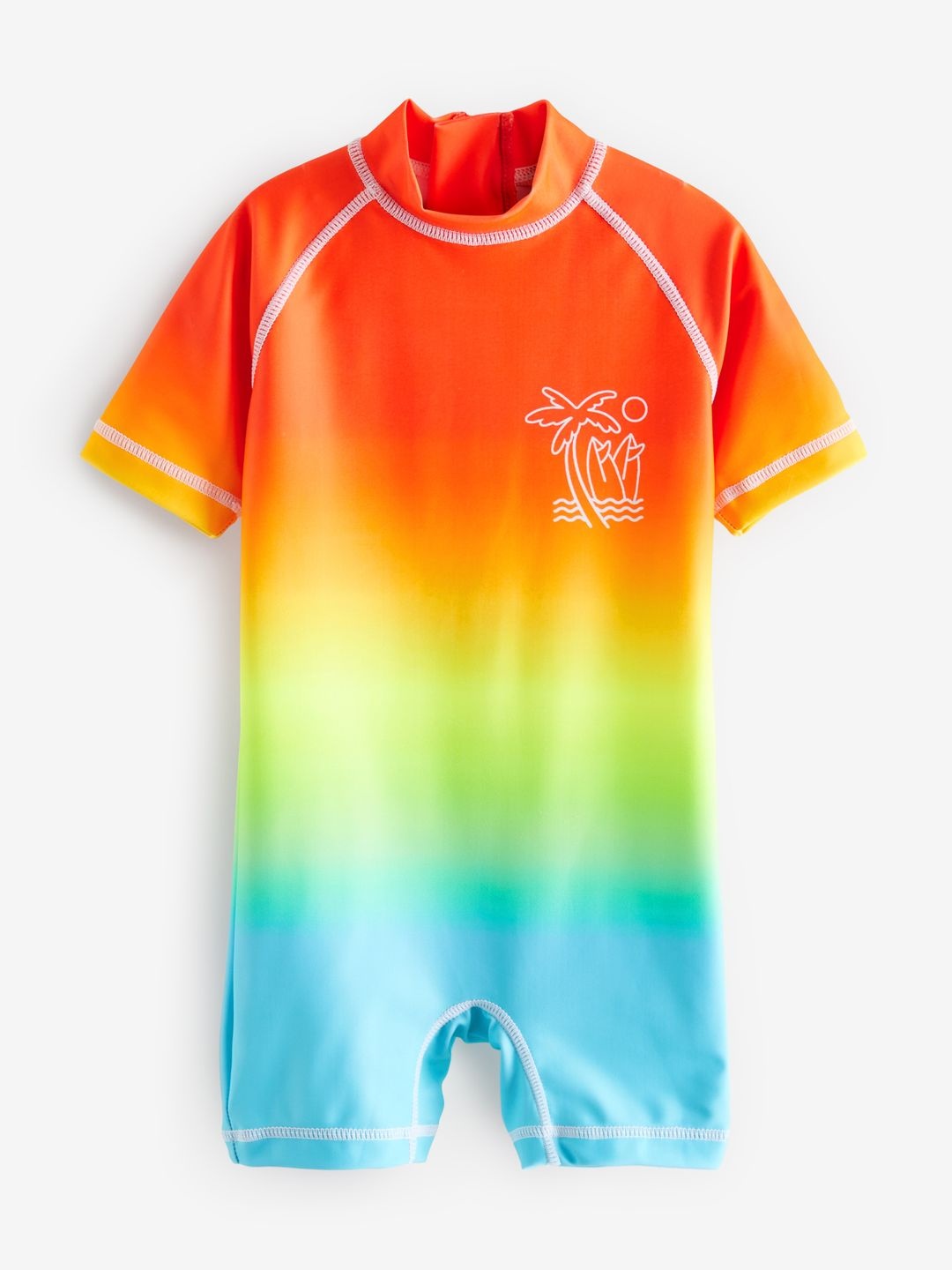 

NEXT Boys Sunsafe Rainbow Dip Dye Bodysuit, Multi