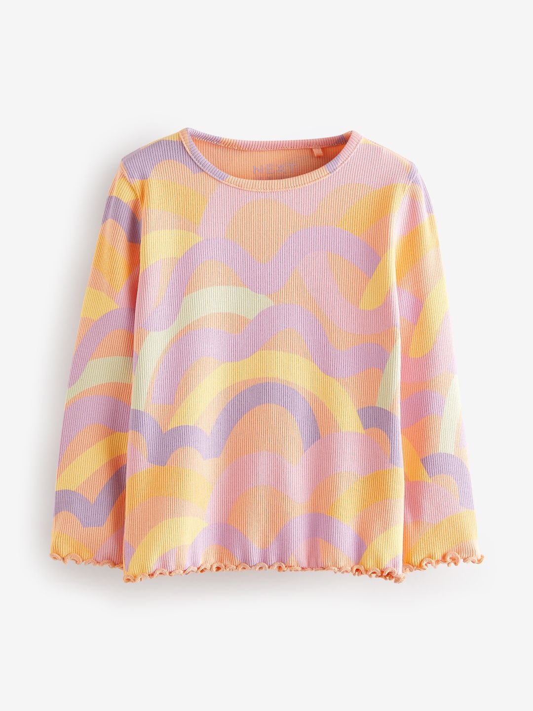 

NEXT Infant Abstract Printed Ribbed T-shirt, Multi