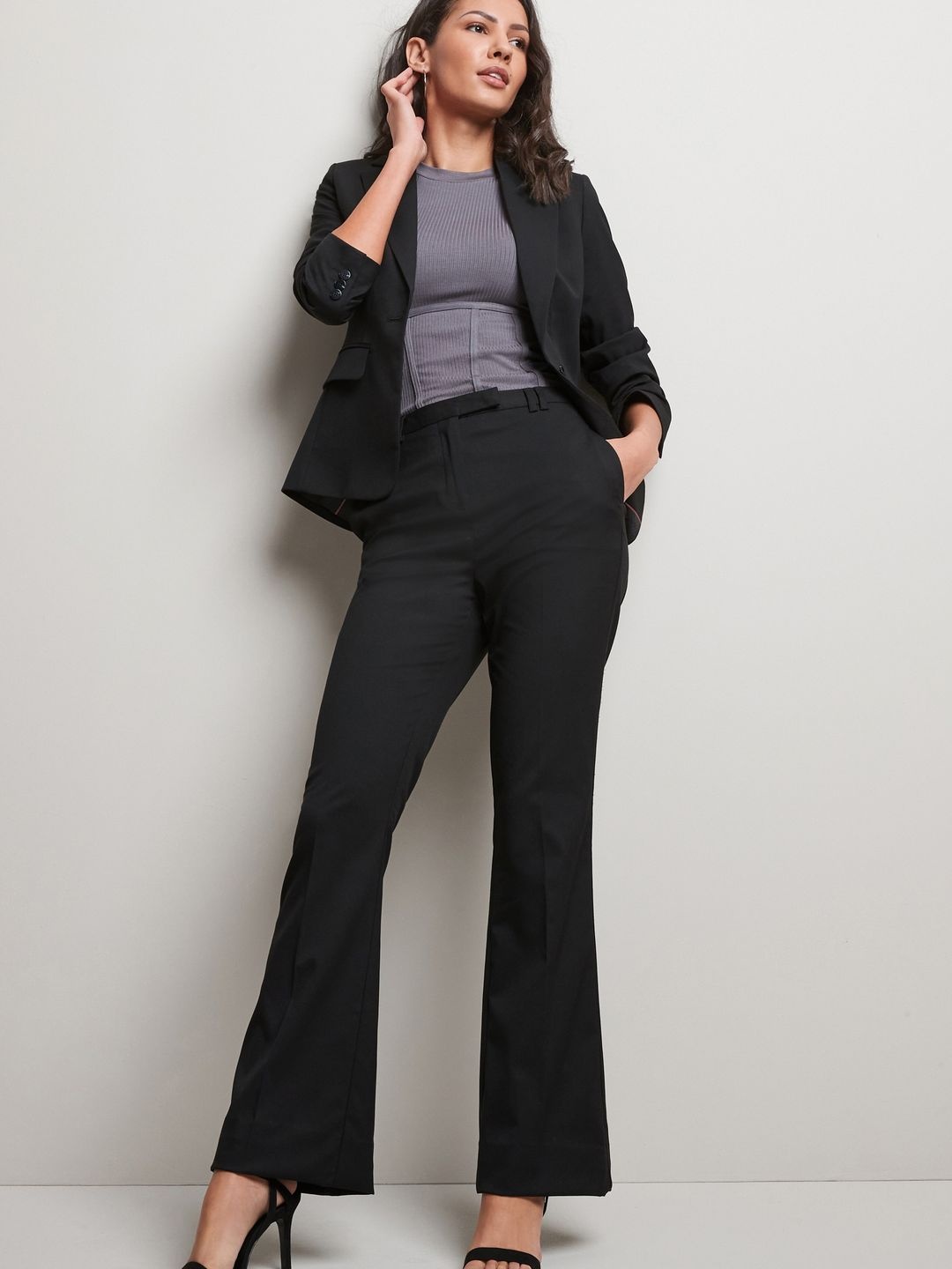 

NEXT Women Semi Formal Bootcut Trousers, Black