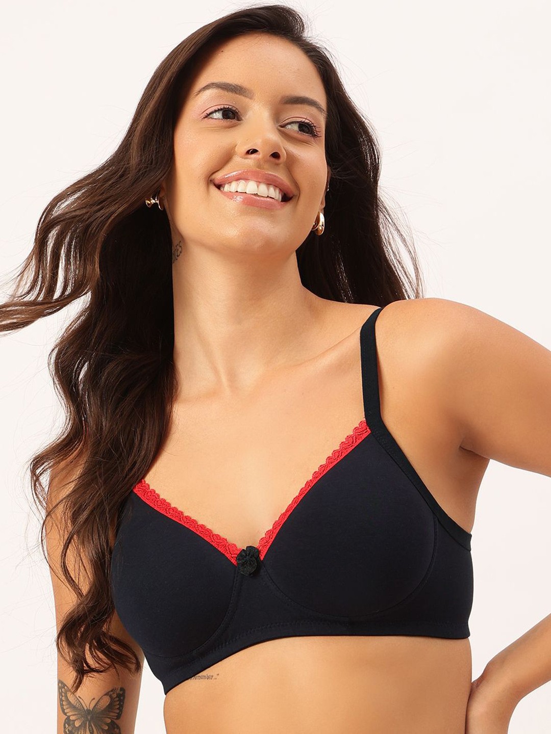 

DressBerry Bra Full Coverage Lightly Padded, Navy blue