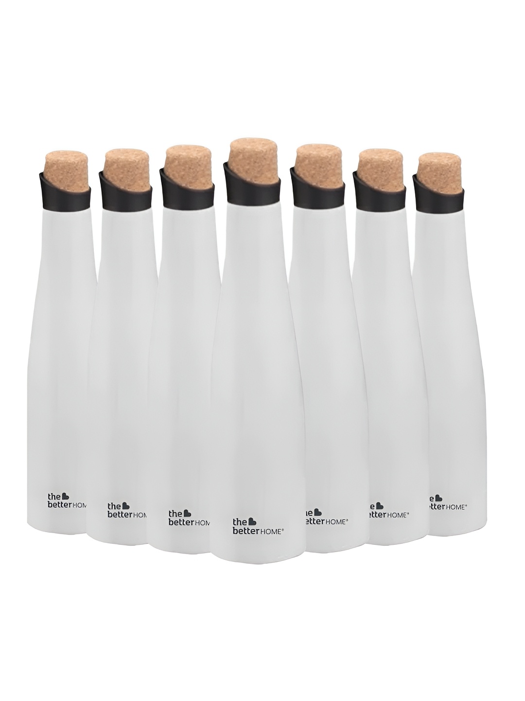 

The Better Home White 7 Pieces Stainless Steel Water Bottle 750 ml