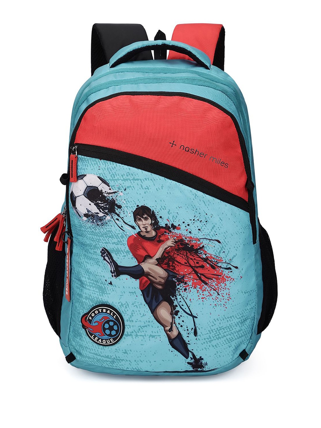 

Nasher Miles Unisex Colourblocked Backpack, Blue