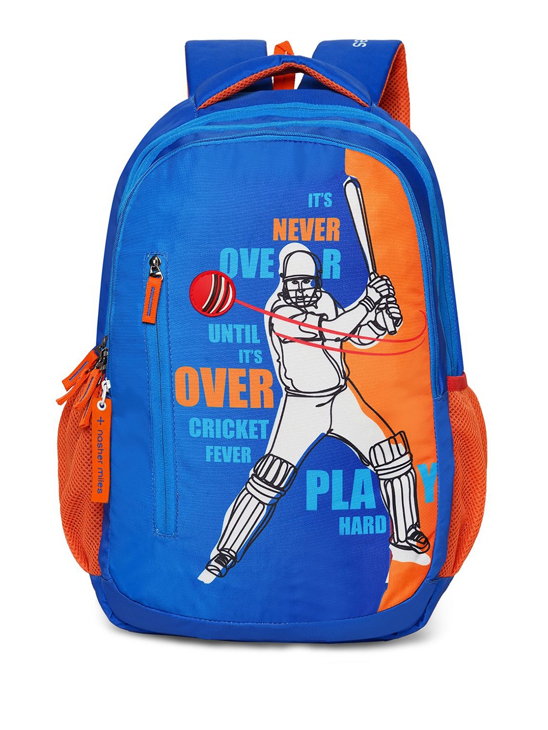 

Nasher Miles Unisex Typography Backpack, Blue