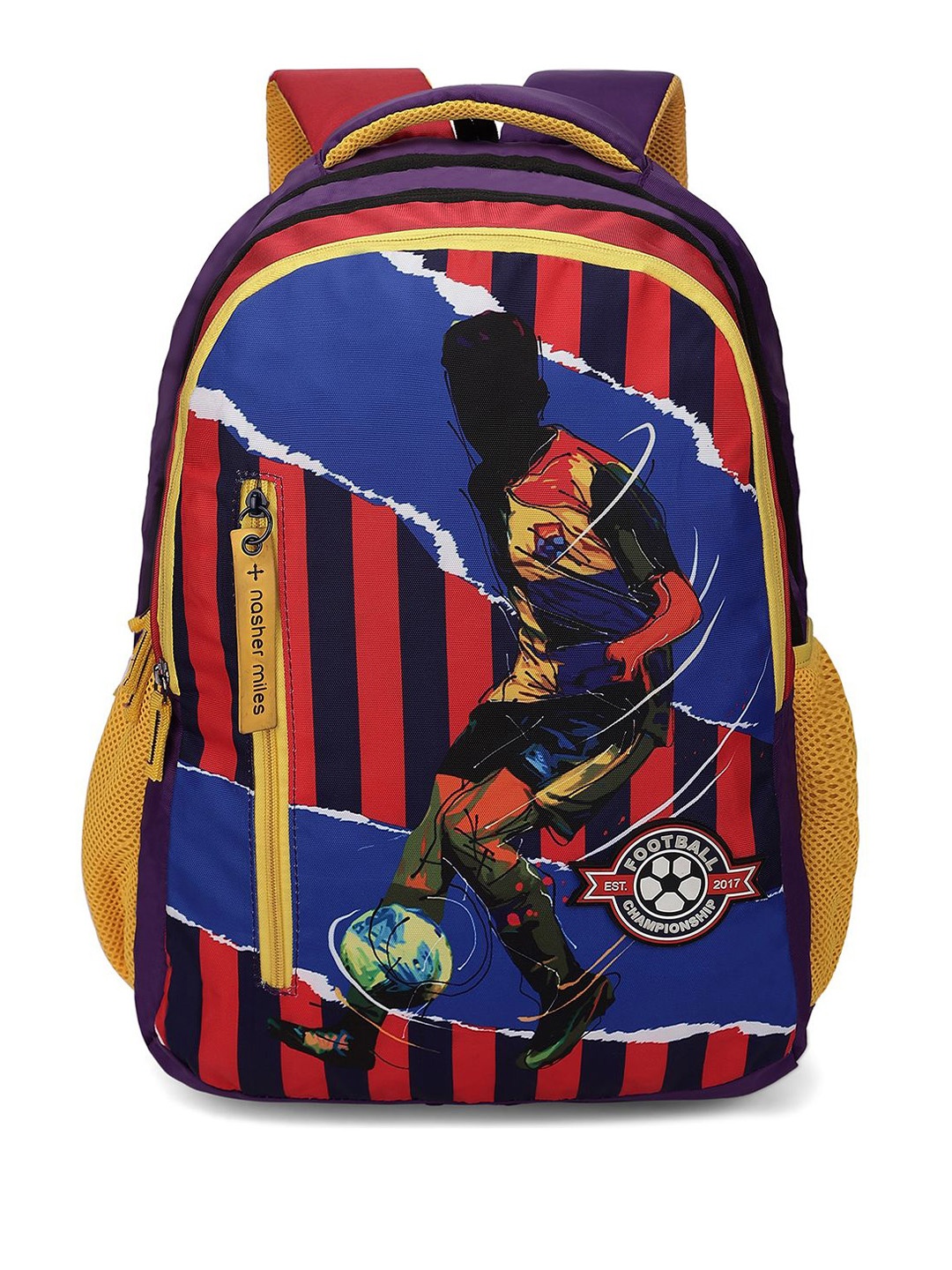 Nasher Miles Unisex Graphic Backpack, Red