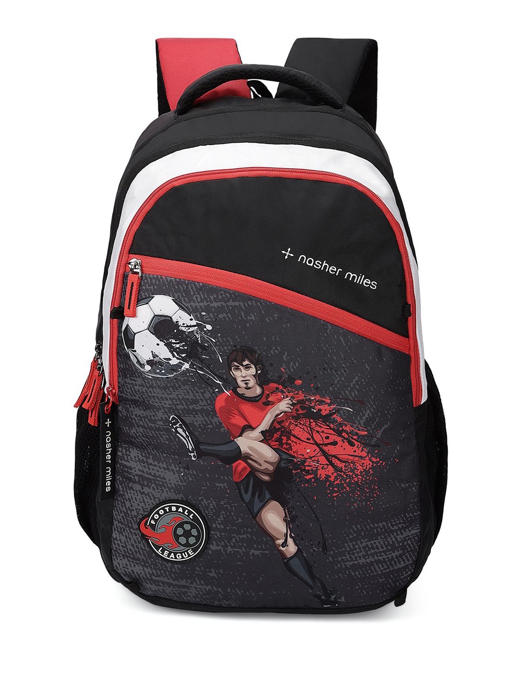 

Nasher Miles Unisex Graphic Backpack, Black
