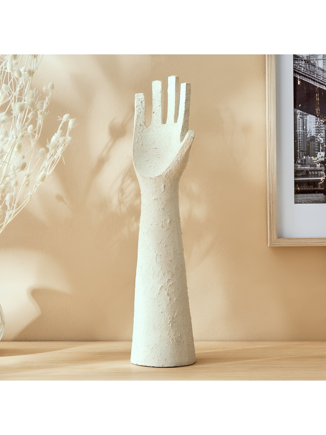 Home Centre Off White Figurine Showpiece