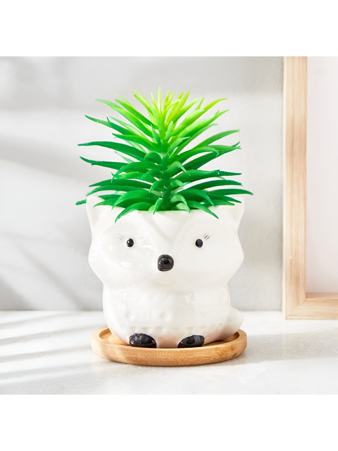 

Home Centre Fiesta White Textured Ceramic Planters