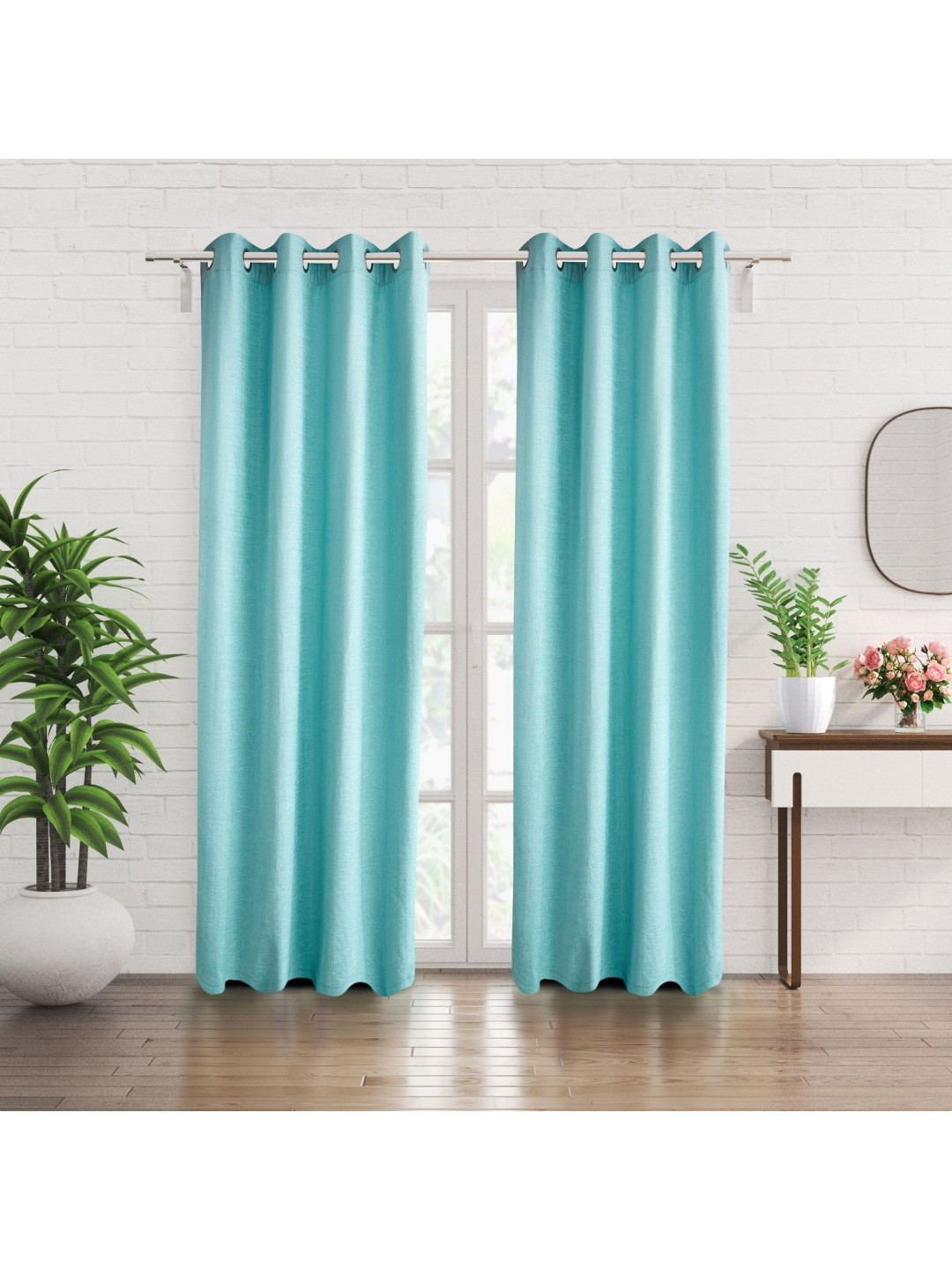 

Home Centre Green Room Darkening Door Curtain