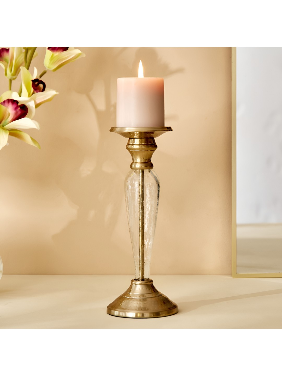 

Home Centre Gold-Toned Candle Holder