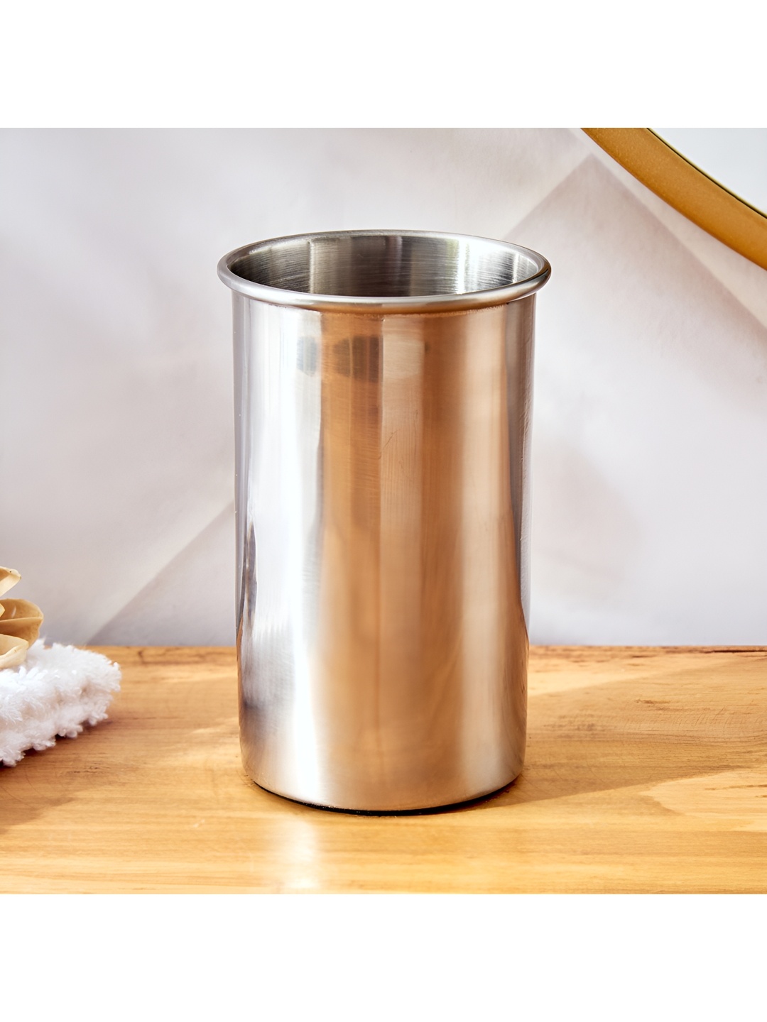 

Home Centre Silver-Toned Solid Metal Soap Dispenser