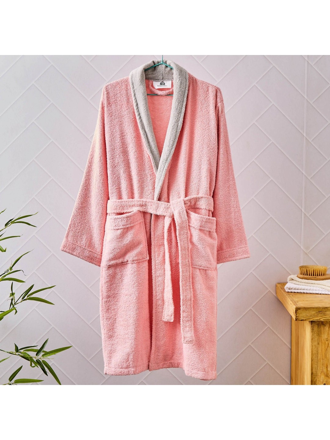 

Home Centre Cotton Bath Robe, Peach