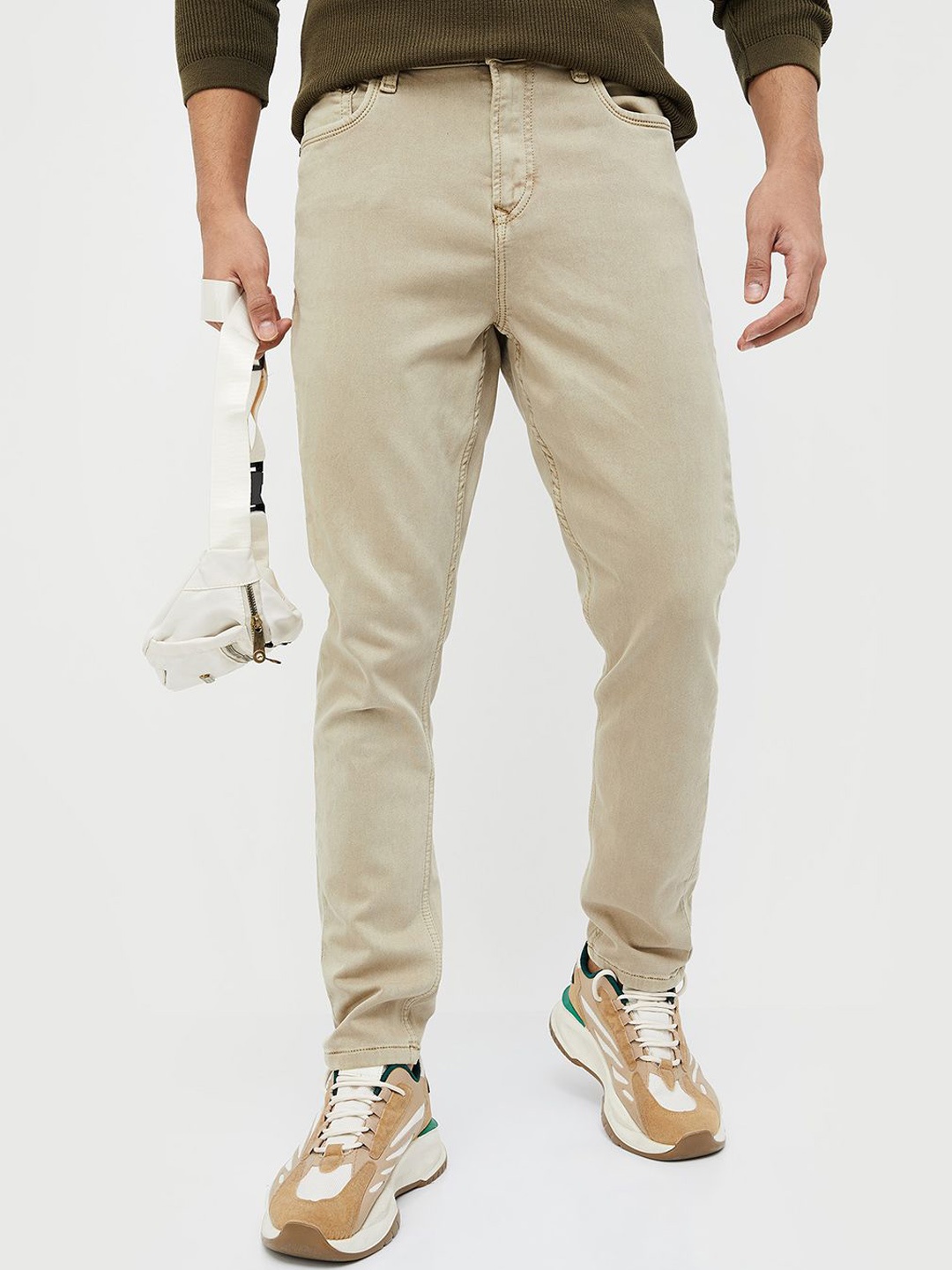 

Forca by Lifestyle Men Joggers Trousers, Beige