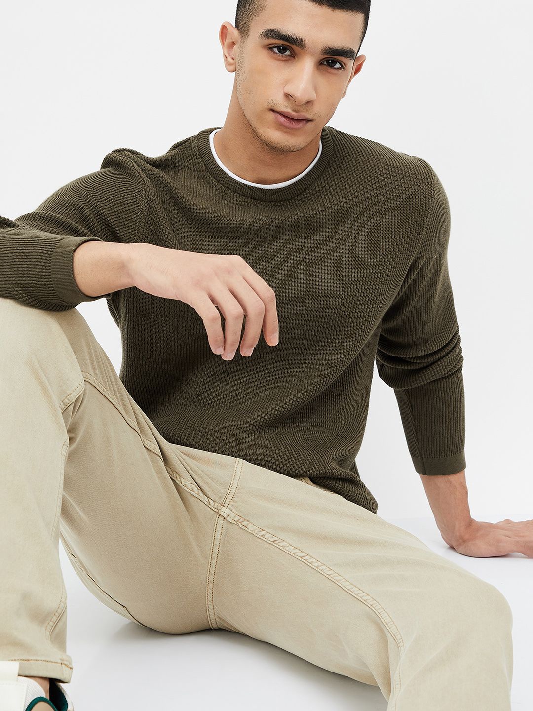 

Forca by Lifestyle Men Pockets Slim Fit T-shirt, Olive
