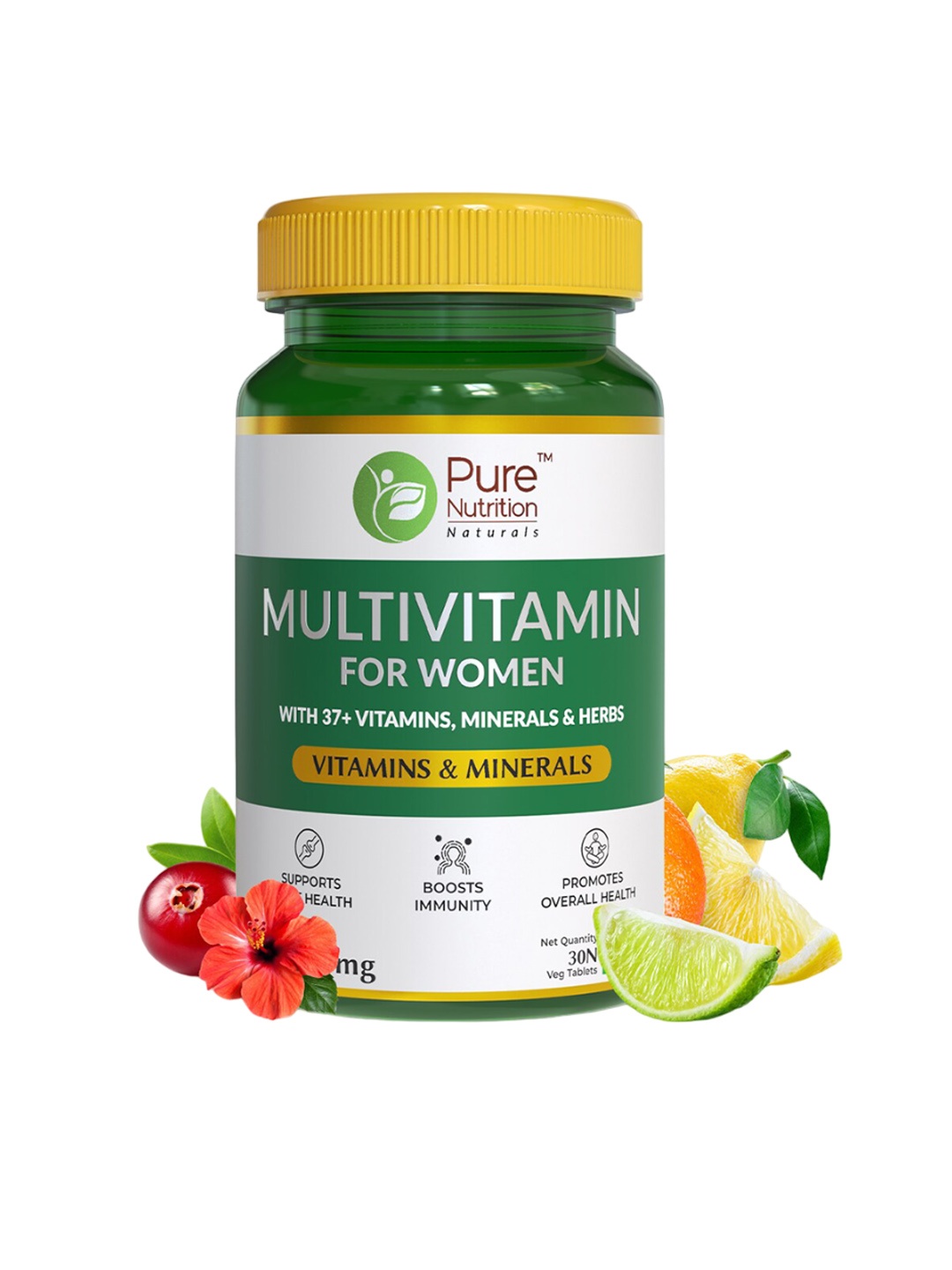 

Pure Nutrition Multivitamin Tablets For Women - 30 Tablets, Green