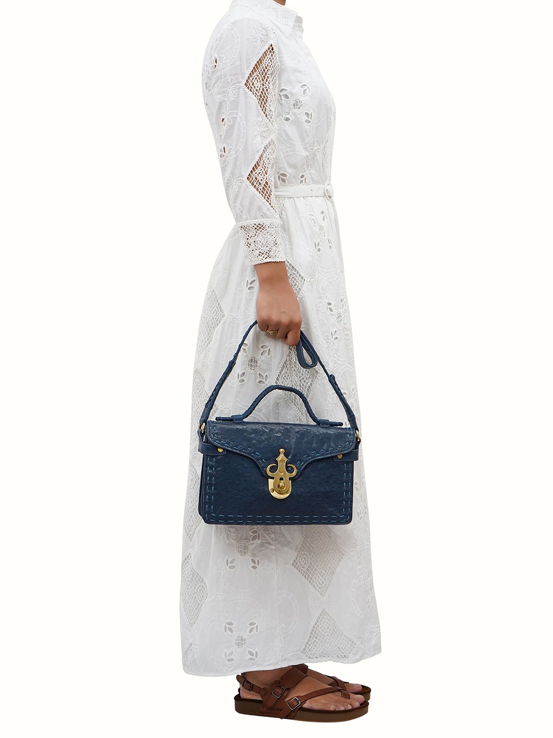 

Hidesign Women Leather Shoulder Bag, Blue