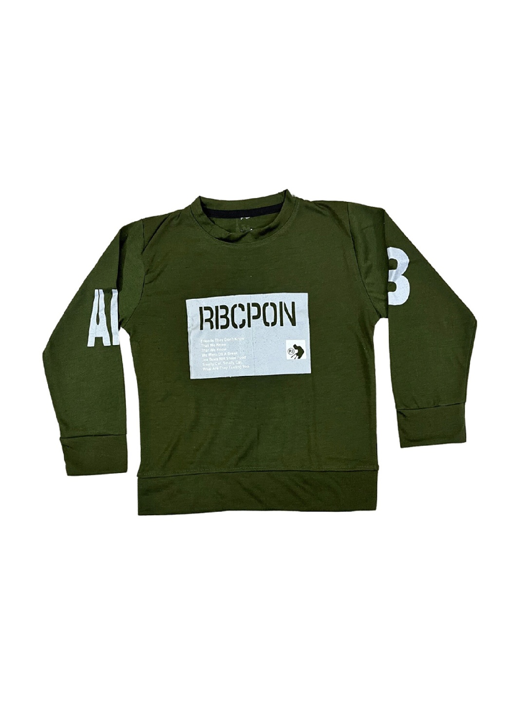 

BAESD Boys Colourblocked Applique T-shirt, Green