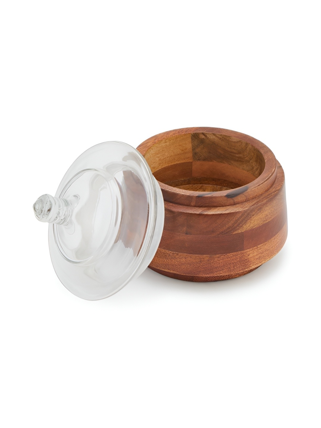 

Fabindia Arali Brown Wooden Jar