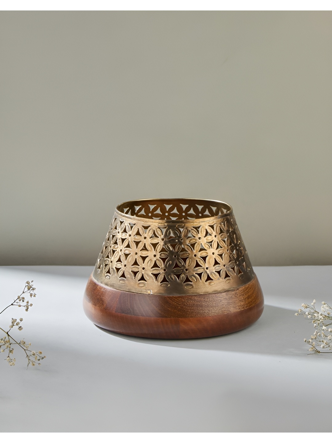 

Fabindia Bronze-Toned Candle Holder
