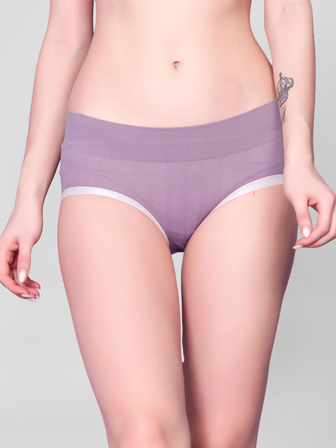 

Flenzy Mid-Rise Seamless Hipster Briefs GP102_PL, Purple