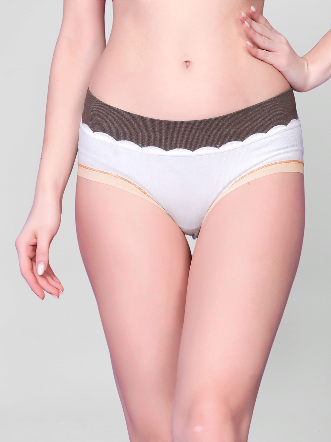 

Flenzy Mid-Rise Hipster Briefs GP104_W, White