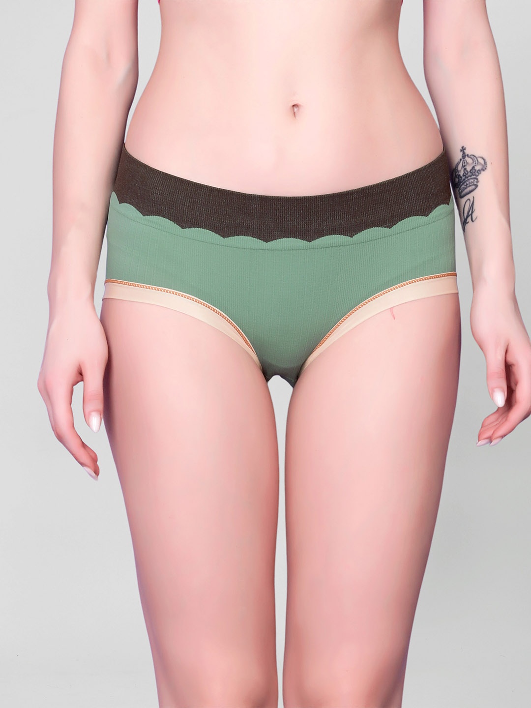 

Flenzy Seamless Hipster Briefs GP104_G, Green
