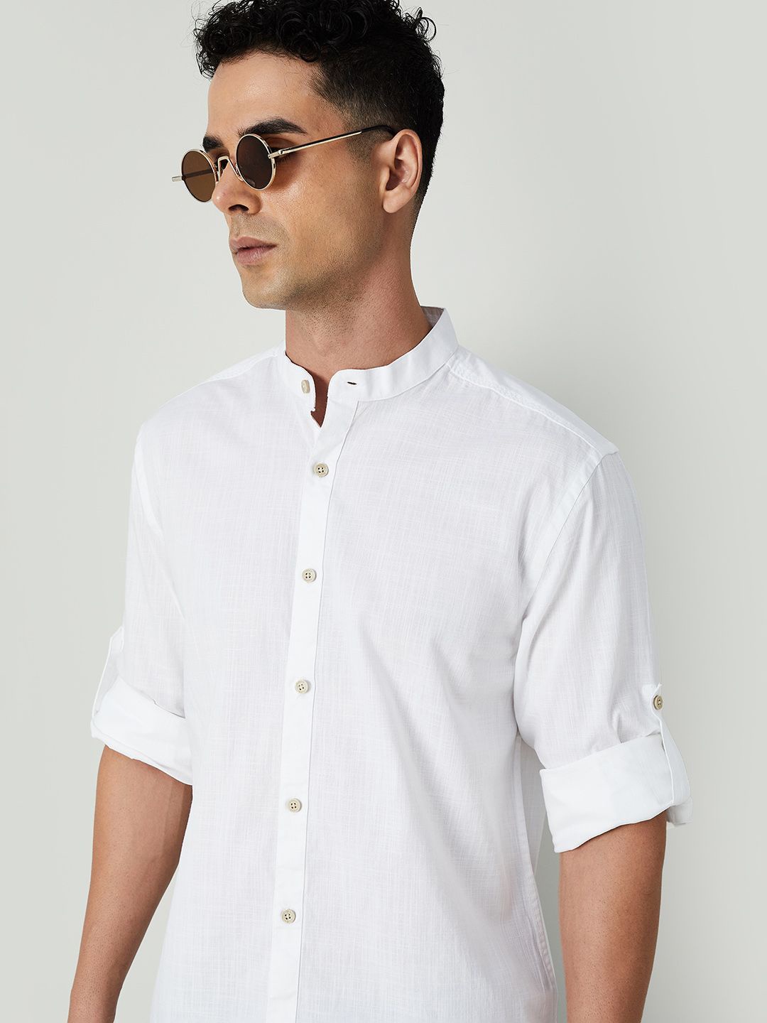 

CODE by Lifestyle Men Opaque Casual Shirt, White