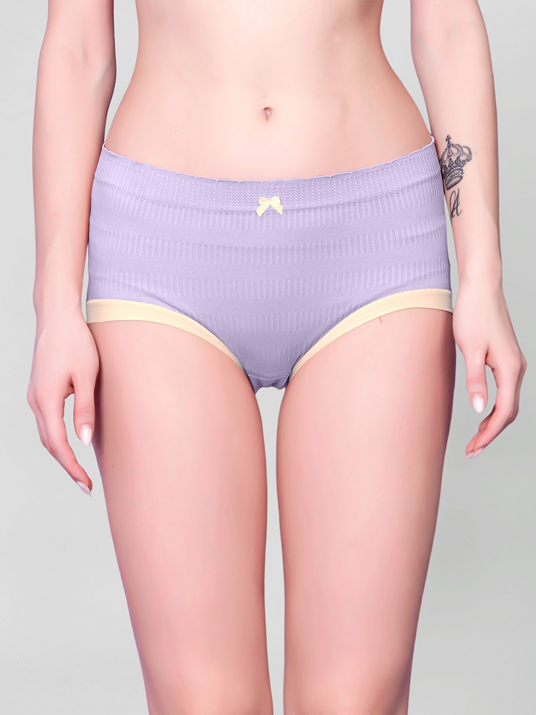 

Flenzy Mid-Rise Seemless Hipster Briefs- GP105_PL, Purple