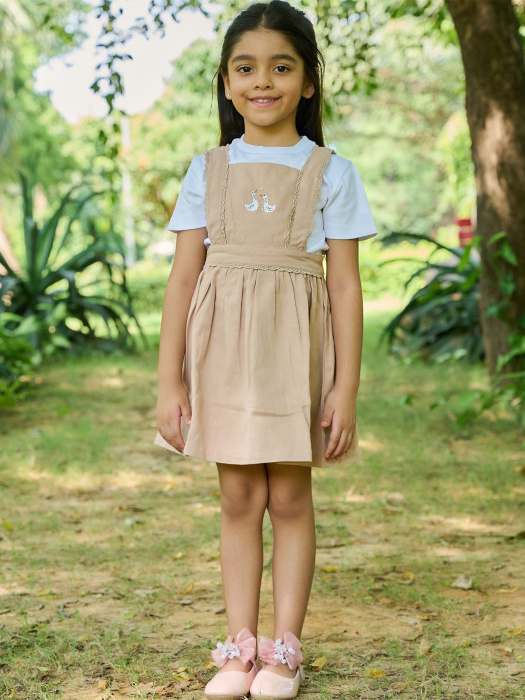 

Sweetlime By AS Girls T-shirt with Skirt, Pink