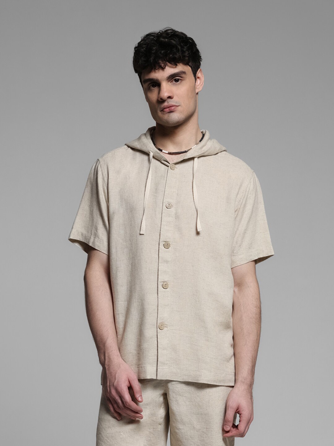 

Jack & Jones Men Opaque Casual Shirt, Beige