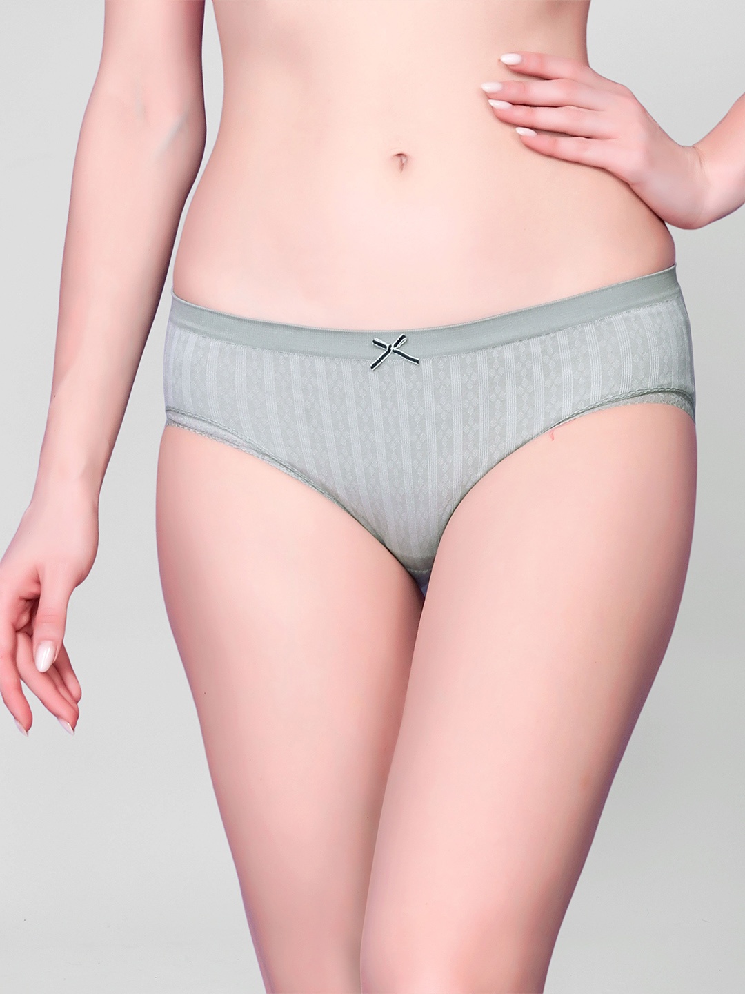Flenzy Printed Hipster Briefs GP107_GR, Grey