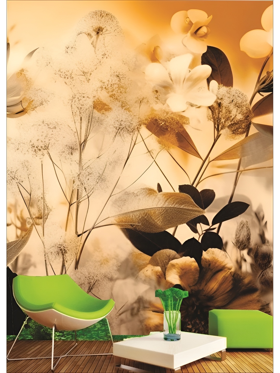 

Aura Beige & Black 3D Printed Self Adhesive Wall Sticker