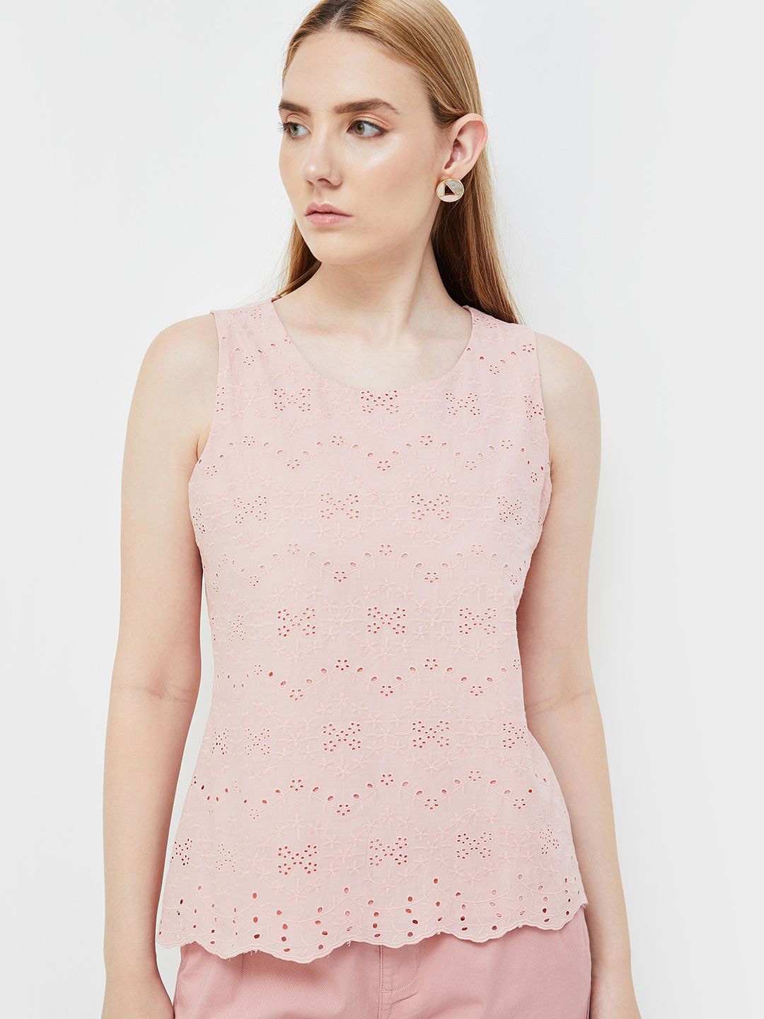 

CODE by Lifestyle Cotton Top, Beige