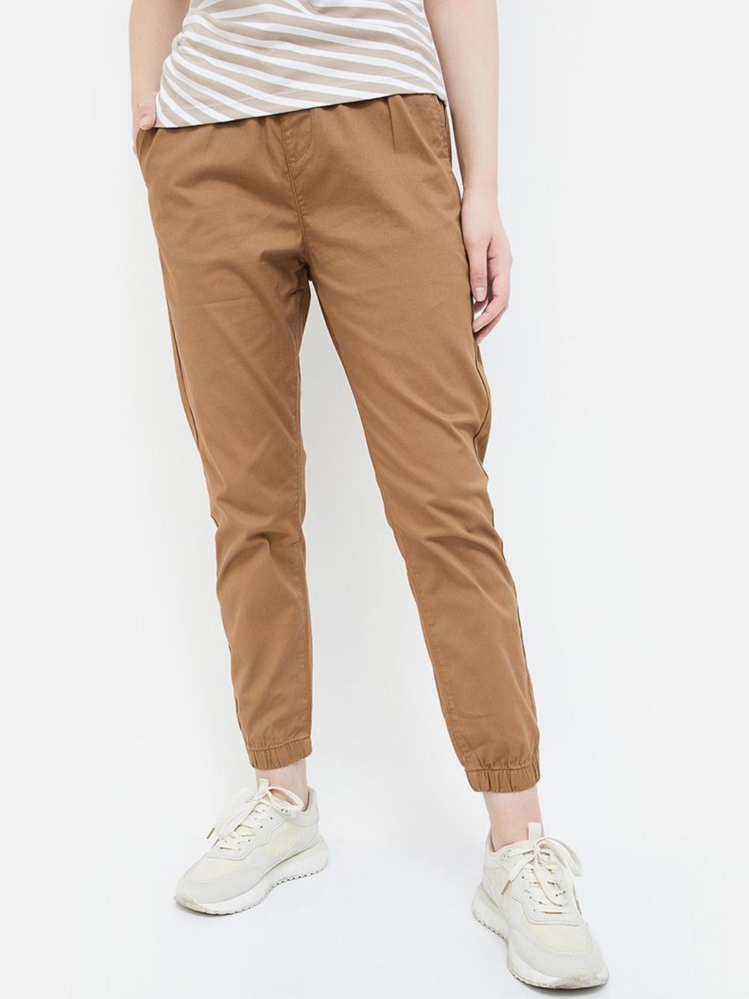 

CODE by Lifestyle Women Joggers Trousers, Tan
