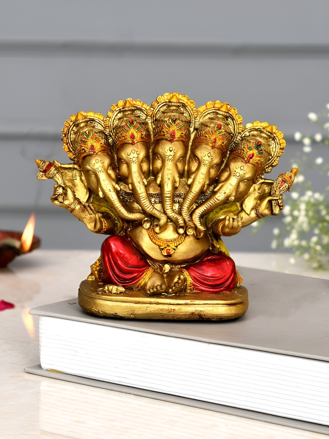 

Aura Gold-Toned Religious Idol Showpiece