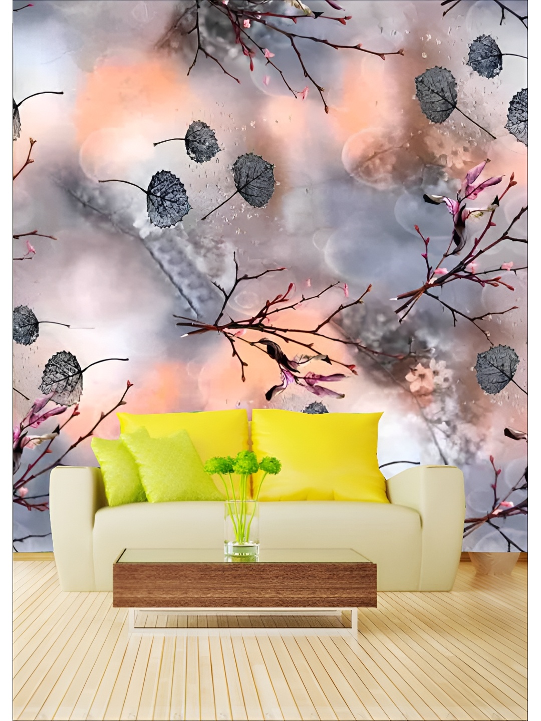 

Aura Purple & Green Printed Self Adhesive Wall Sticker