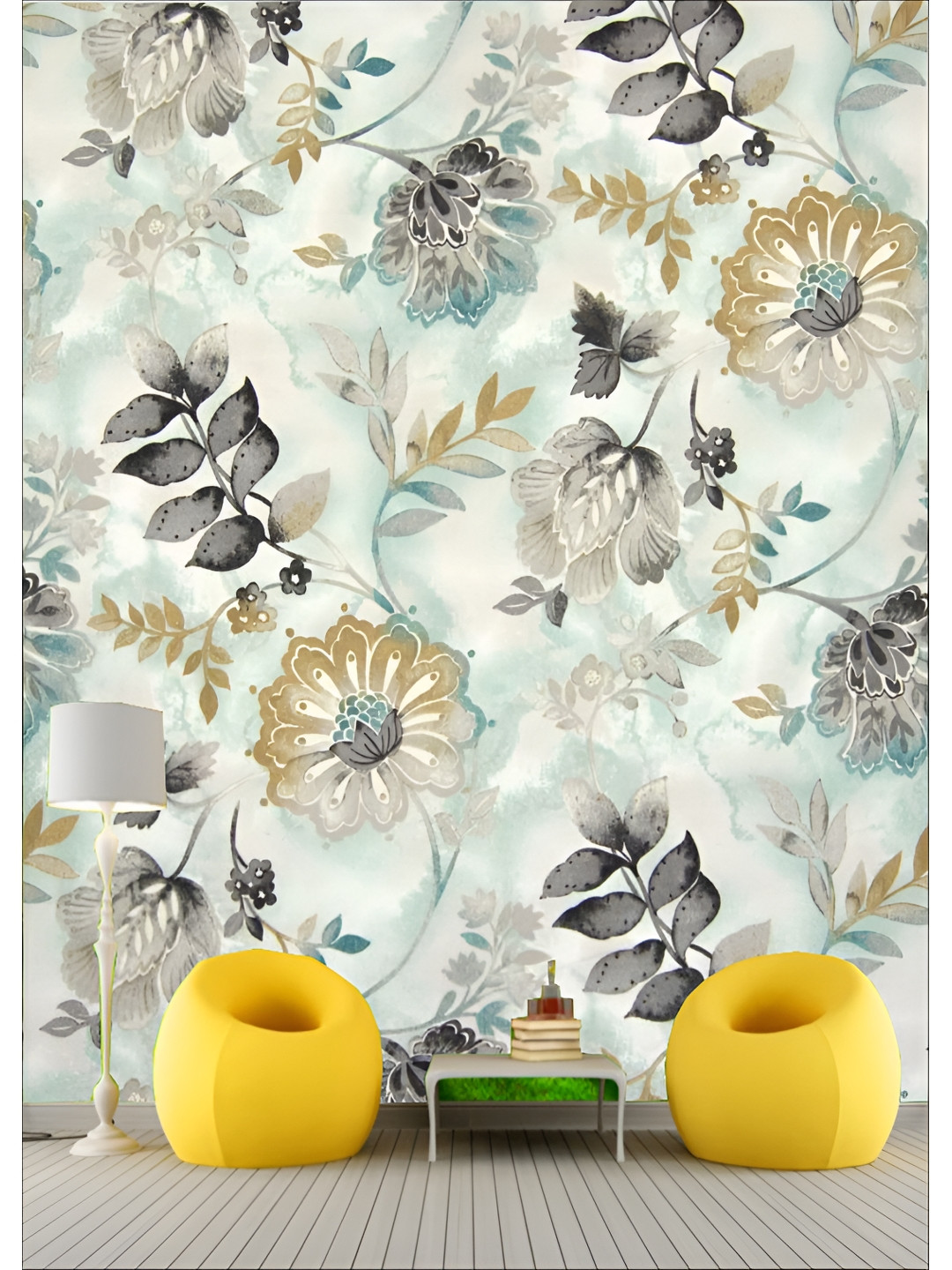 

Aura White & Black Printed Self-Adhesive Wall Sicker