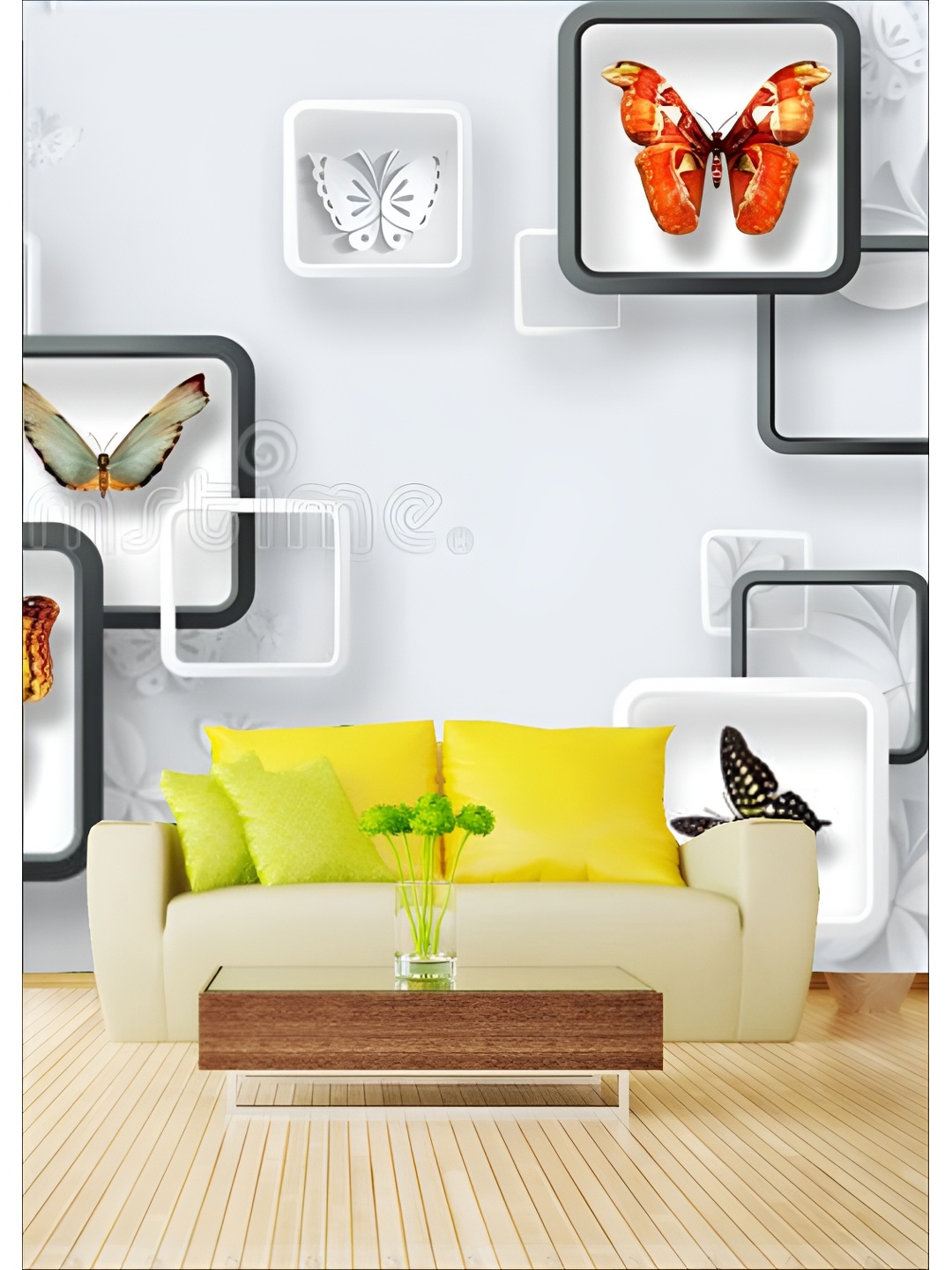 

Aura Blue & Green Printed Self Adhesive Wall Sticker